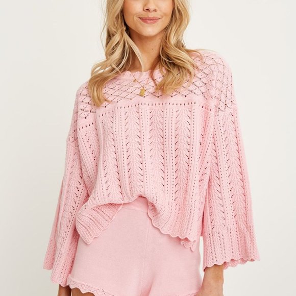 ARNHEM Organic Cotton Pink Gardenia Jumper Sweater - Picture 5 of 15